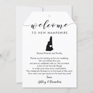 New Hampshire Bröllop Välkommen Märkre Brev Itiner