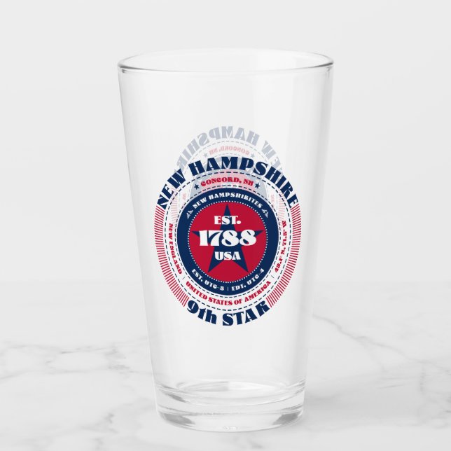 New Hampshire Circular Typography Design Glaskopp (Framsida)