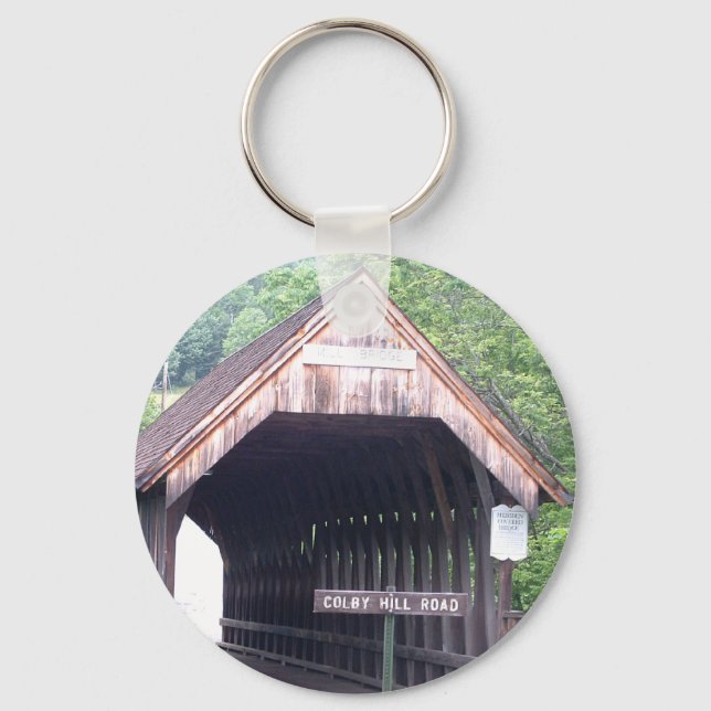 New Hampshire Covered Bridge Keychain Nyckelring (Framsida)