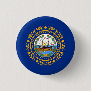New Hampshire delstatsflagga Knapp