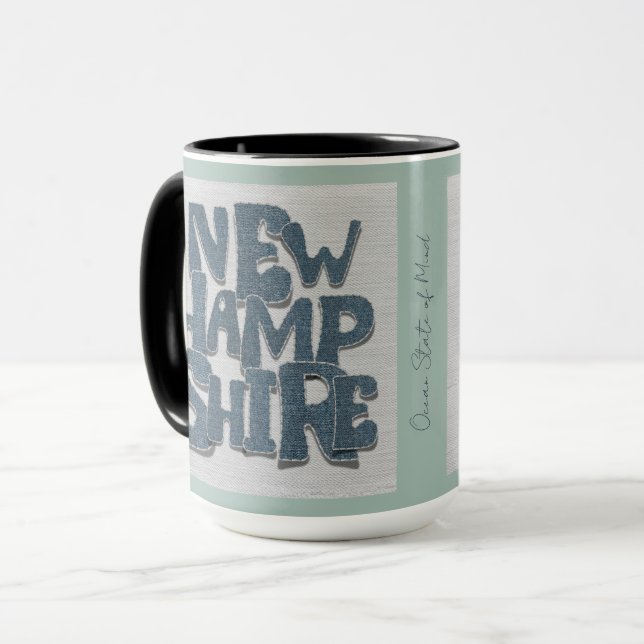 New Hampshire Denim Mug | Granite State Coastal Mugg (Framsida vänster)