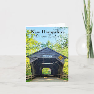 New Hampshire Durgin Bridge White Mountains Kort
