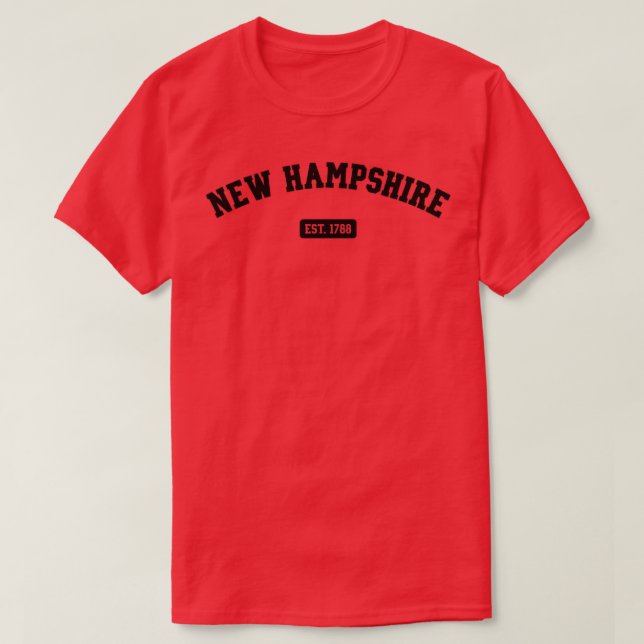 New Hampshire Est 17881 T Shirt (Design framsida)