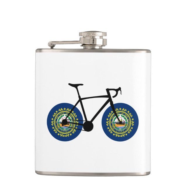 New Hampshire Flagga Cycling Fickplunta (Framsidan)
