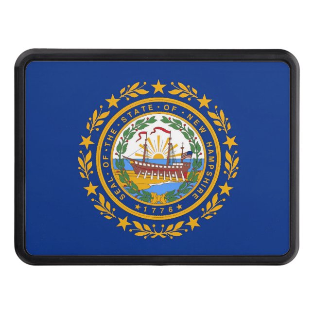 New Hampshire Flagga Dragkroksskydd (Framsidan)