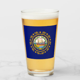 New Hampshire flagga Glaskopp