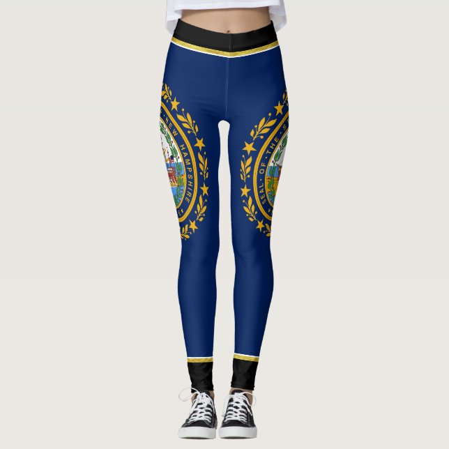New Hampshire flagga Leggings (Framsida)
