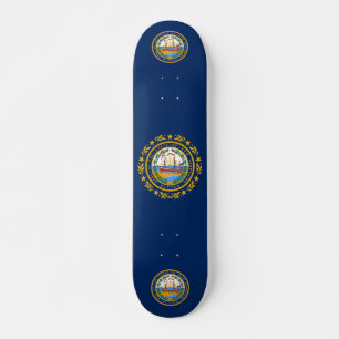 New Hampshire flagga Mini Skateboard Bräda 18,5 Cm