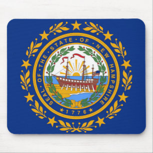 New Hampshire Flagga Musmatta