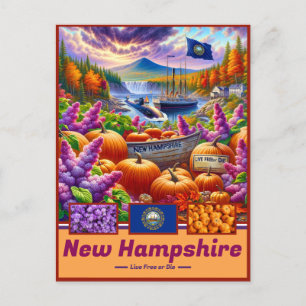 New Hampshire Förtrollning Sagolika Underverk Vykort