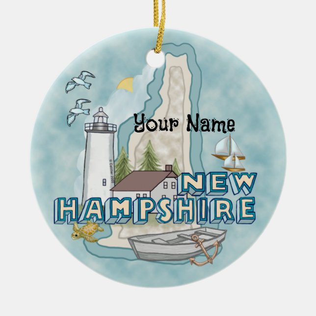 New Hampshire fyr ornament (Framsidan)