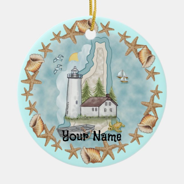 New Hampshire fyr ornament (Framsidan)