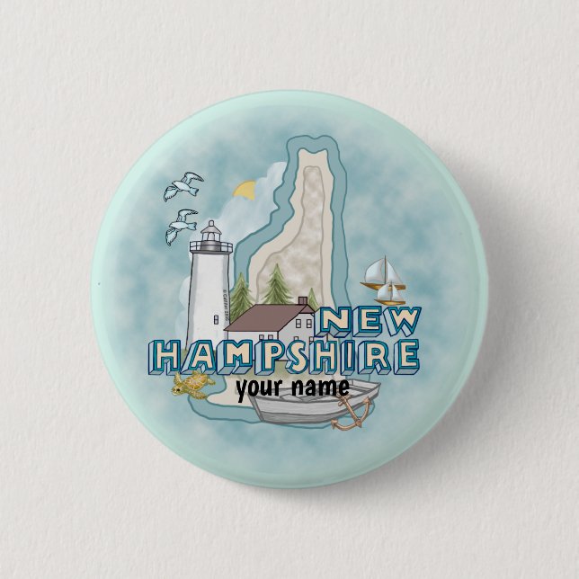 New Hampshire fyr  pin knapp (Framsida)
