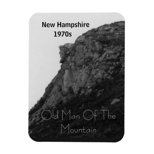 New Hampshire, gammal man i berget Magnet (Vertikal)