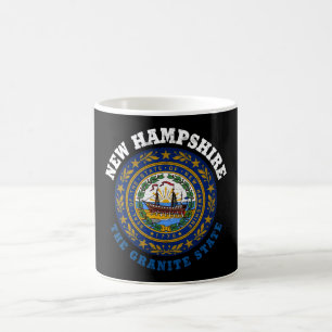 NEW HAMPSHIRE GRANITE STATLIG FLAGGA KAFFEMUGG