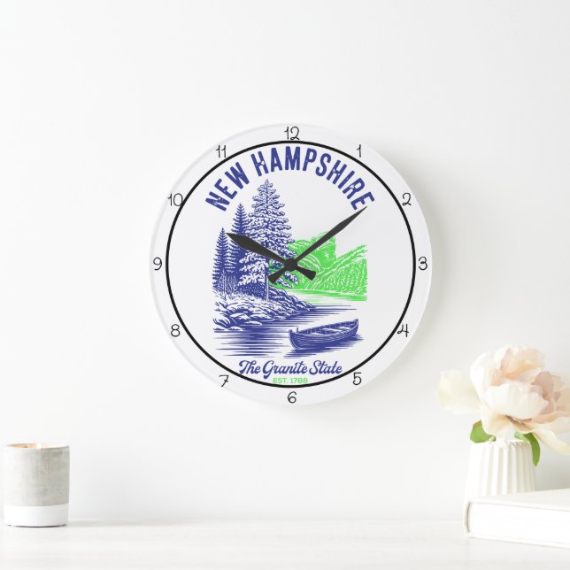 New Hampshire Granitstaten Stor Klocka (Hem)