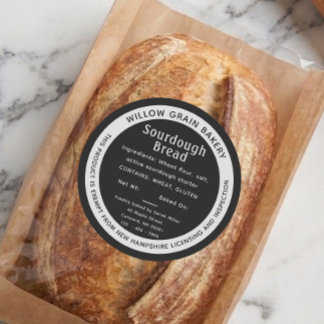 New Hampshire Grey Cottage Sourdough Bröd Etikett