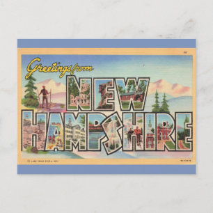 New Hampshire Hälsningar Vykort