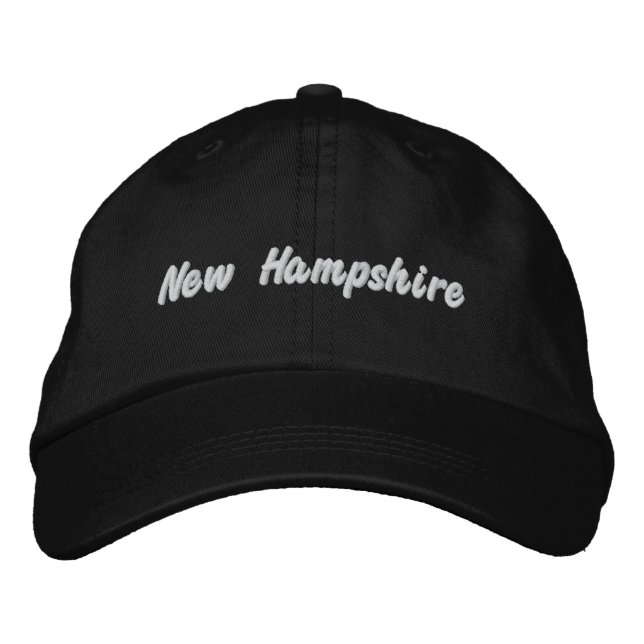 New Hampshire Hat Broderad Keps (Framsida)