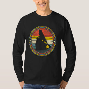 New Hampshire Hawaii Roots Origine State Karta Ret T Shirt