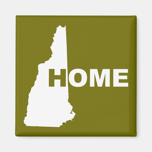 New Hampshire Hem Från Stat Frysmagnet Magnet (Framsidan)
