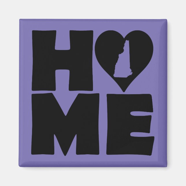 New Hampshire Hem Stat Frysmagnet Magnet (Framsidan)