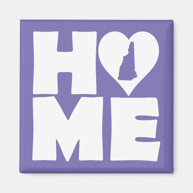 New Hampshire Hem Stat Frysmagnet Magnet (Framsidan)