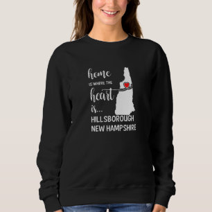 New Hampshire Hemmet är där hjärtat är Hillsboro T Shirt