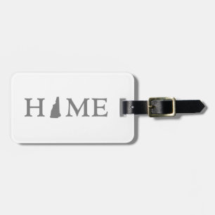 New Hampshire Home Karta Shaped Brev Ord Art Bagagebricka