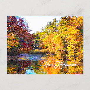 New Hampshire-hösten Vykort