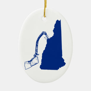 New Hampshire isklättring Julgransprydnad Keramik