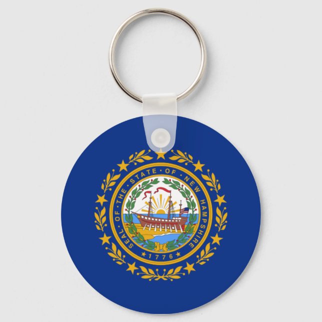 New Hampshire Keychain Nyckelring (Framsida)