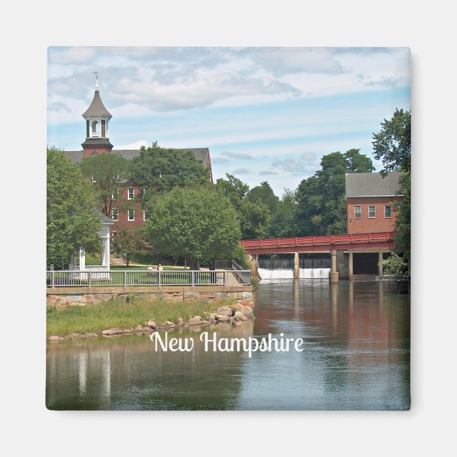 New Hampshire liggande Magnet (Framsidan)