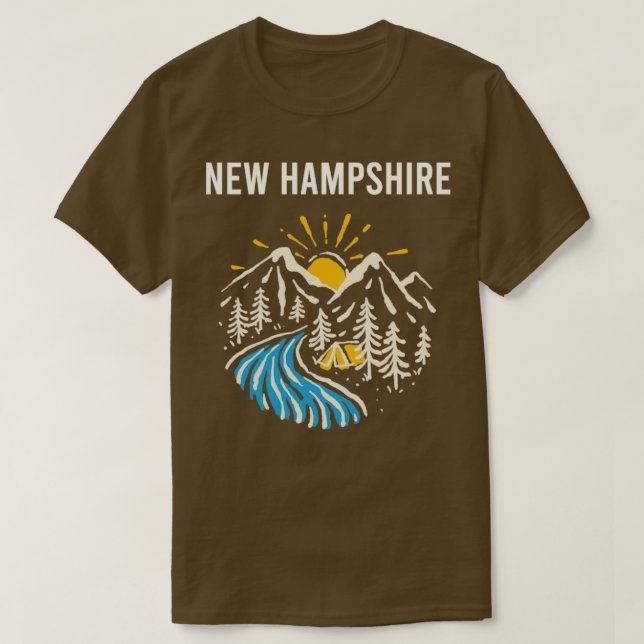 New Hampshire liggande T Shirt (Design framsida)