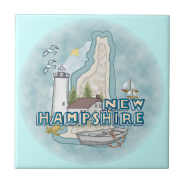 New Hampshire Lighthouse Kakelplatta