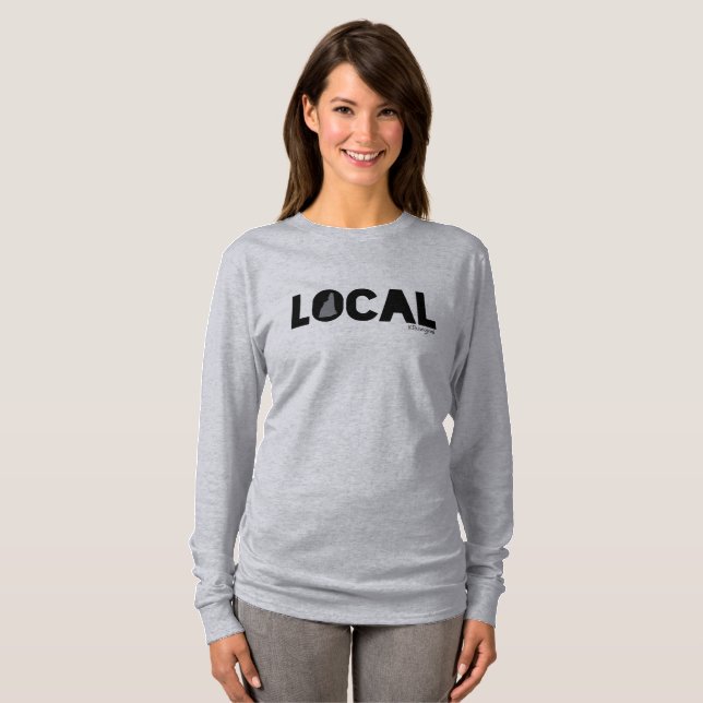 New Hampshire lokalskjorta Tee Shirt (Hel framsida)