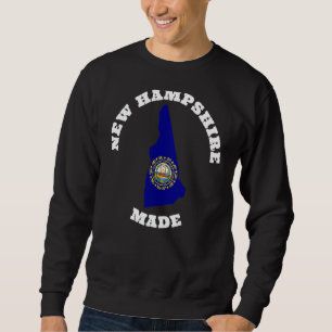 New Hampshire Made New Hampshire Statlig flagga Lång Ärmad Tröja