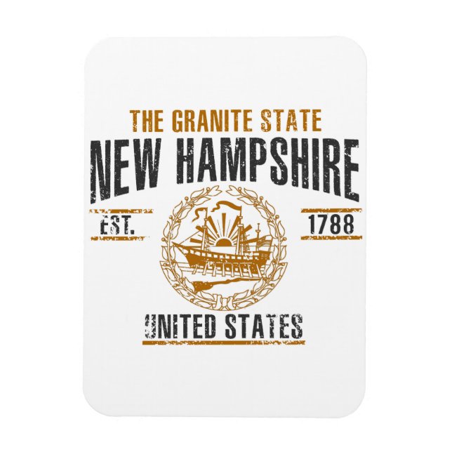 New Hampshire Magnet (Vertikal)