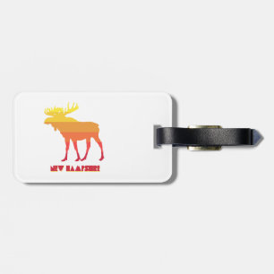 New Hampshire Moose Bagagebricka