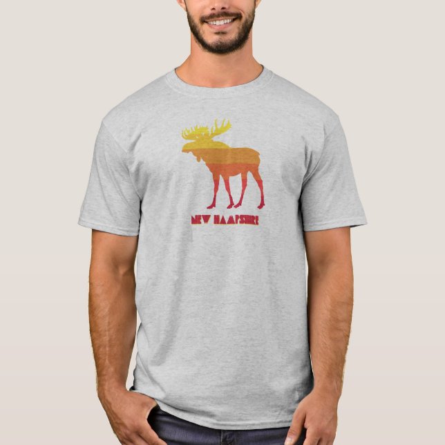 New Hampshire Moose T Shirt (Framsida)