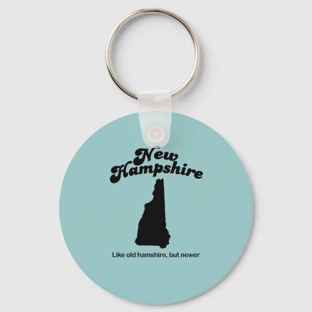 New Hampshire Motto- like old Hampshire but new Nyckelring (Framsida)
