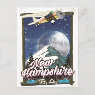 New Hampshire, Mount Washington reseskylt Vykort