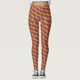 New Hampshire NH Apple Cider Donuts Doughnut Food Leggings