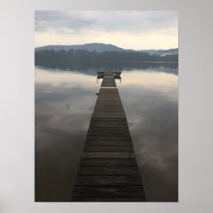 New Hampshire (NH) Misty Sjö Scenery Poster