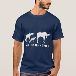 New Hampshire NH Moose Family T Shirt