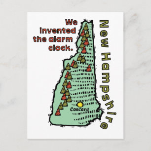 New Hampshire NH Motto ~ Vi tog hand om larmet Vykort