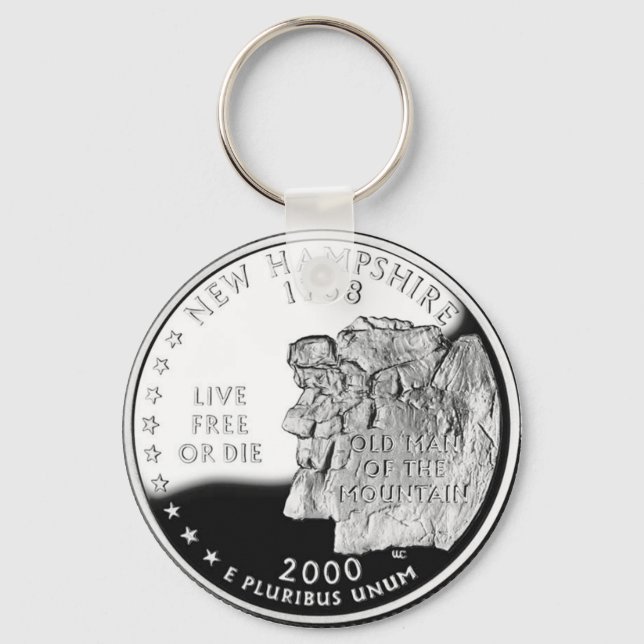 New Hampshire Nyckelring (Framsida)