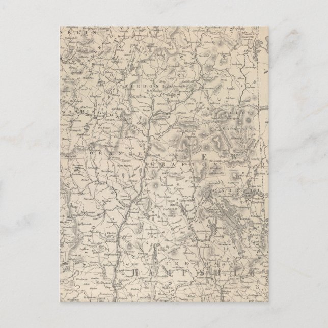 New Hampshire och Vermont Vykort (Framsida)