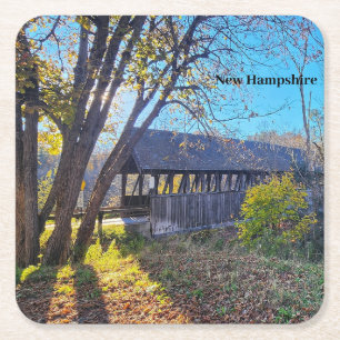 New Hampshire Park bridge Underlägg Papper Kvadrat