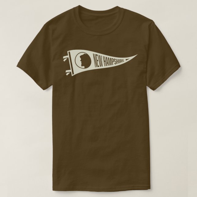 New Hampshire Pennant The Old Man of the Mountain T Shirt (Design framsida)